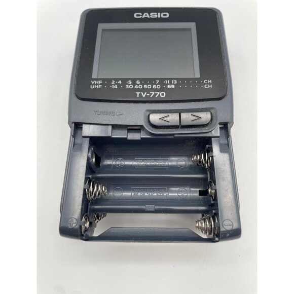 Vintage Casio TV-770B Battery Operated Handheld TV Crystal Vision Tested/Working - Picture 5 of 6